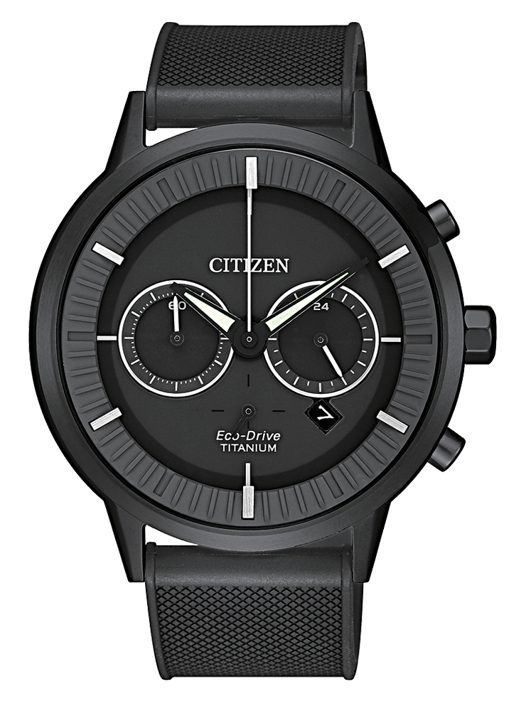 CITIZEN  SUPERTITANIUM CRONO 4400 TOTAL BLACK