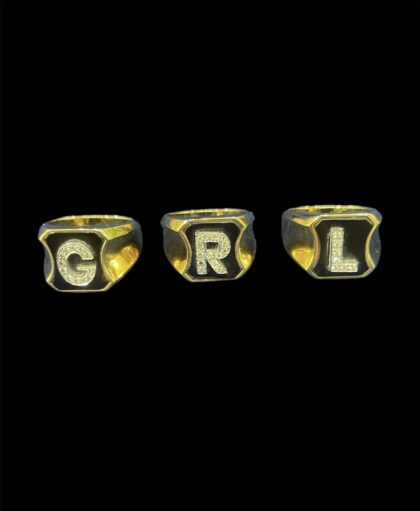 anello lettera anello chevalier
